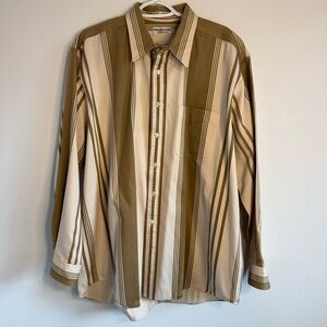 Abercrombie & Fitch Men’s Striped‎ Button Down Shirt Size Large